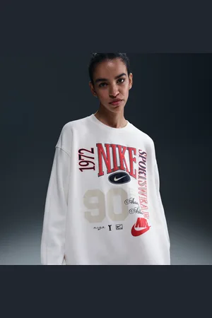 Nike Felpa oversize a girocollo in French Terry Sportswear – Donna