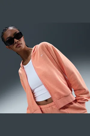 Nike Felpa ampia in French Terry con cappuccio e zip a tutta lunghezza Sportswear Chill Terry – Donna