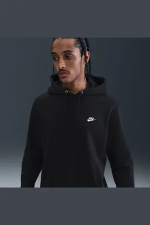 Nike Felpa pullover in fleece con cappuccio Club – Uomo
