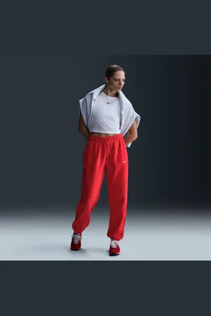 Nike Pantaloni tuta oversize a vita alta Sportswear Phoenix Fleece – Donna