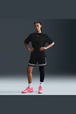 Nike Leggings da basket asimmetrici a gamba singola a vita media A