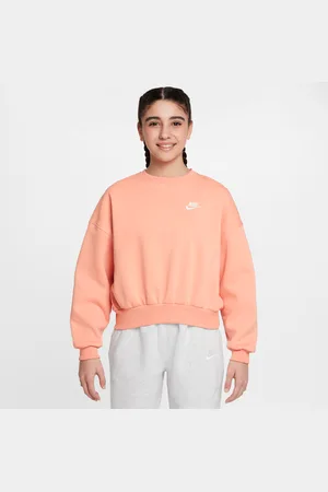Nike Felpa boxy a girocollo Sportswear Club Fleece – Bambina/Ragazza