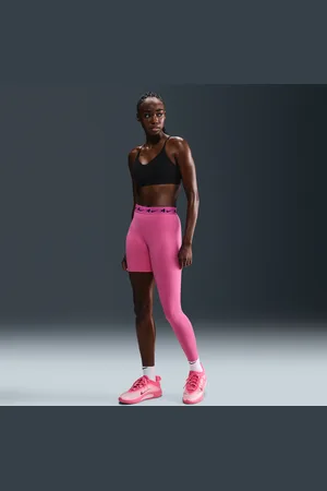 Nike Leggings da basket asimmetrici a gamba singola a vita media A