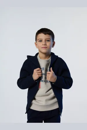 North Sails Cardigan a coste con cappuccio