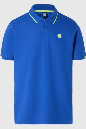 North Sails Polo con logo in tonalità fluo