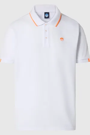 North Sails Polo con logo in tonalità fluo