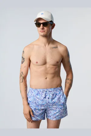 North Sails Boxer mare in REPREVE® con stampa oceano