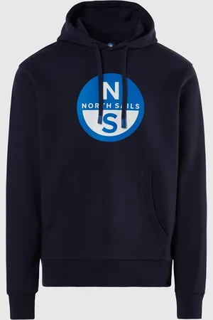 North Sails Felpa con cappuccio e stampa