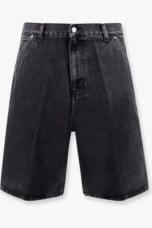 Carhartt Bermuda rivet black denim - - gender_Man