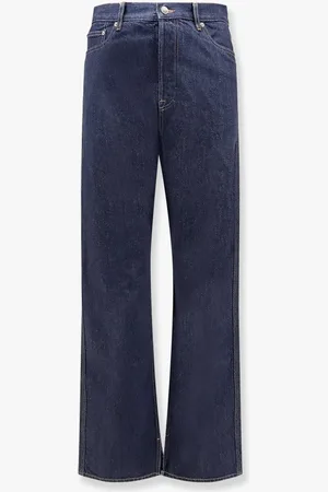 Gucci Jeans in cotone con ricamo floreale posteriore - - gender_Man