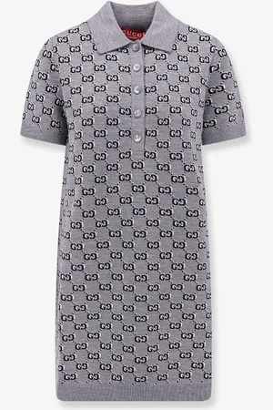 Gucci Abito in lana gg con profili a costine - - gender_Woman