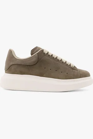 Alexander McQueen Sneakers oversize in suede con logo inciso frontale - - gender_Woman
