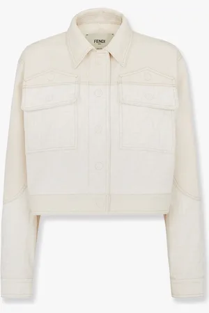 Fendi Giubbino denim ff off white - - gender_Woman