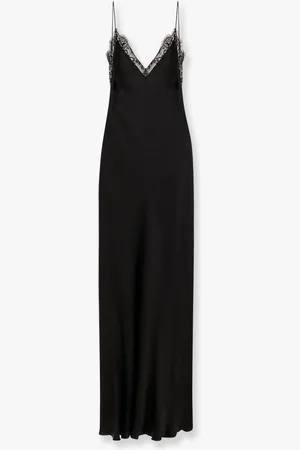 MVP Wardrobe Abito lungo in satin con dettagli in pizzo - - gender_Woman