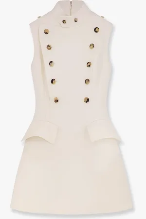 Alexander McQueen Miniabito con panier in bone - - gender_Woman