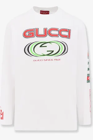 Gucci T-shirt in cotone con stampa gg frontale - - gender_Man