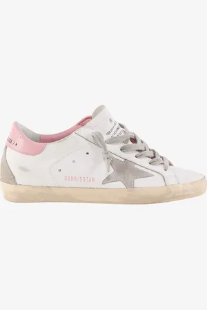 Golden Goose Sneakers super-star in pelle effetto used con profili in suede - - gender_Woman