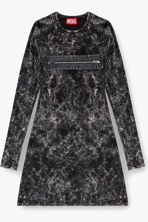 Diesel Abito erco in cotone con zip e cut-out - - gender_Woman