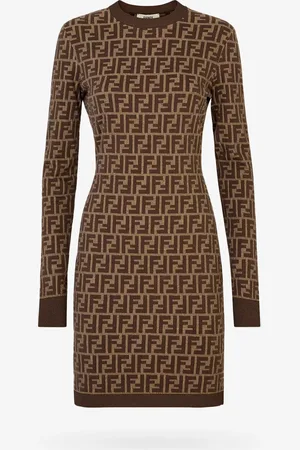 Fendi Abito in cotone con motivo ff - - gender_Woman