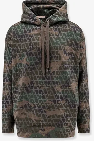 VALENTINO Felpa in jersey con stampa toile iconographe camouflage - - gender_Man