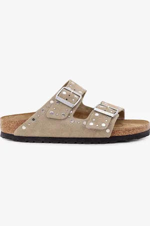 Birkenstock Sandali arizona rivet border in suede con rivetti in metallo applicati - - gender_Woman