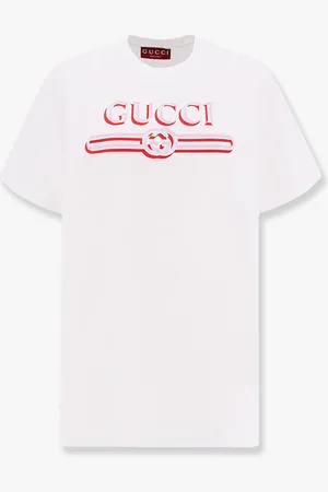 Gucci T-shirt in cotone con stampa logo frontale - - gender_Woman