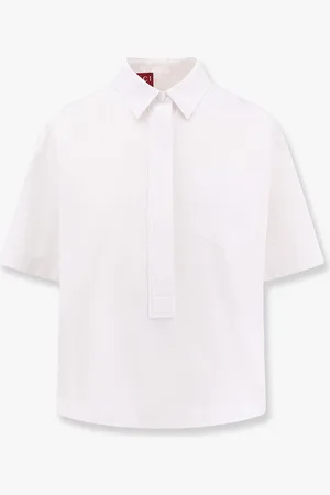 Gucci Camicia in cotone con logo in rilievo - - gender_Woman