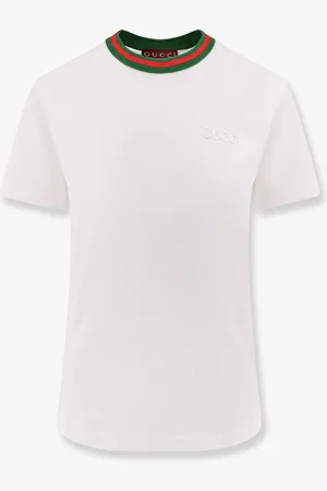 Gucci T-shirt in cotone con logo in rilievo - - gender_Woman