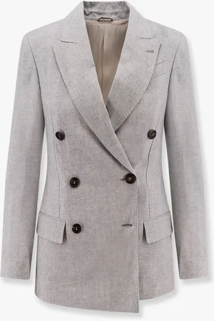 Brunello Cucinelli Giacca sparkling in lino - - gender_Woman