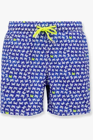 MC2 SAINT BARTH Boxer mare comfort light in nylon con stampa crab background - - gender_Man