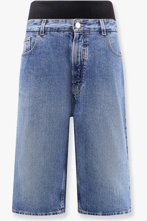 Alaïa Bermuda shorts in denim con fascia a costine - - gender_Woman