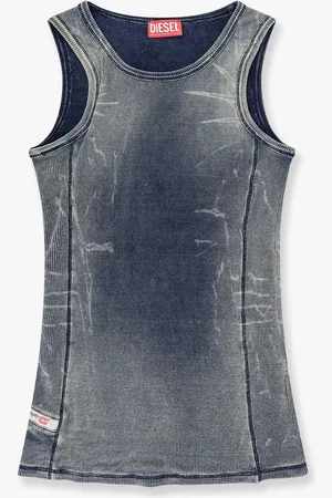 Diesel Top in cotone stretch t-go con effetto used - - gender_Woman
