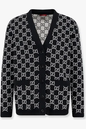 Gucci Cardigan reversibile in lana con intarsio gg - - gender_Woman