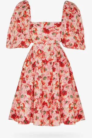 ZIMMERMANN Abito in lino con stampa floreale - - gender_Woman