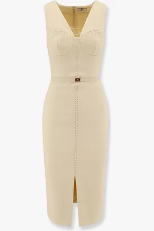 Elisabetta Franchi Abito midi con dettaglio coppe imbottite - - gender_Woman