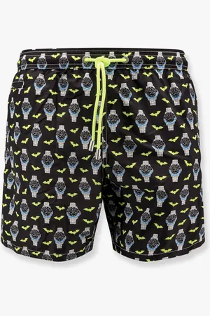 MC2 SAINT BARTH Boxer mare in nylon riciclato con stampa bat o clock - - gender_Man