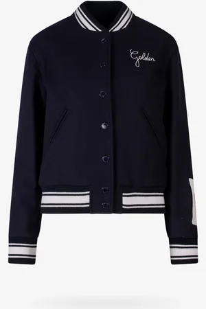 Golden Goose Bomber in misto lana con logo ricamato - - gender_Woman