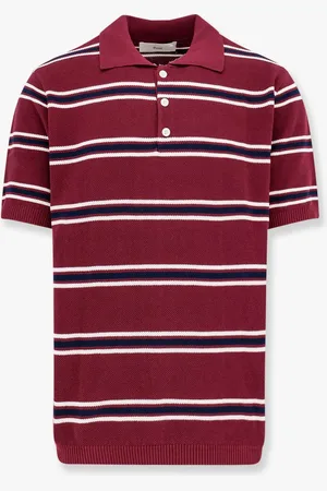 DUNST Maglia polo in cotone con motivo a righe - - gender_Man