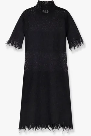 Alexander McQueen Abito in pizzo con inserti in cotone e seta organica - - gender_Woman