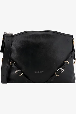 Givenchy Borsa a spalla in pelle martellata con logo frontale e dettagli metallici - - gender_Woman