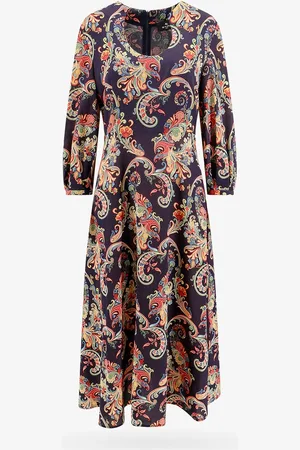 Etro Abito lungo con stampa floreale multicolor - - gender_Woman