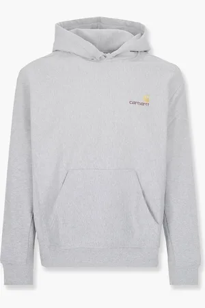 Carhartt Felpa american script in misto cotone con logo ricamato - - gender_Man