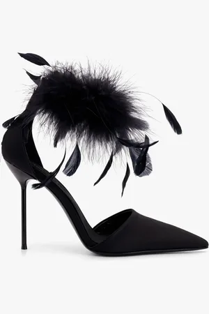 PARIS TEXAS Sandali lidia in satin con dettaglio piuma - - gender_Woman
