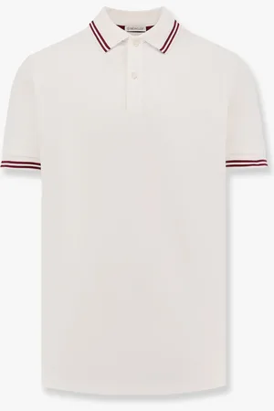 Moncler Maglia polo in cotone con profili in contrasto - - gender_Man