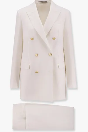 TAGLIATORE Tailleur in misto cotone e lino con revers a lancia - - gender_Woman