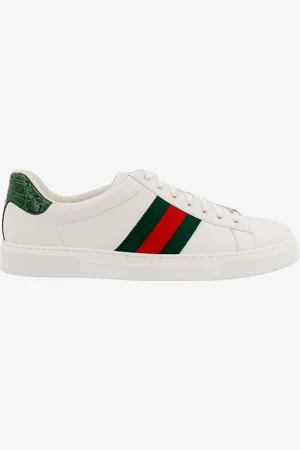 Gucci Sneakers ace in pelle con banda web laterale - - gender_Man