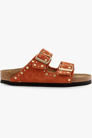 Birkenstock Sandali arizona rivet border in suede con rivetti in metallo applicati - - gender_Woman