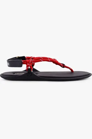 Miu Miu Sandali in corda con dettagli in pelle - - gender_Woman