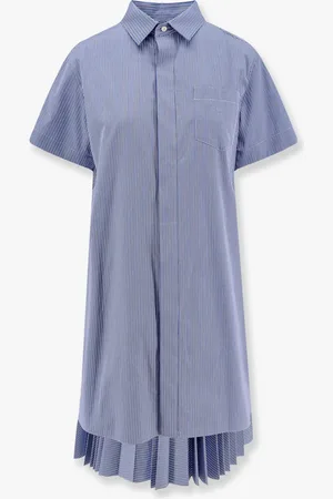 SACAI Abito chemisier midi in cotone a righe - - gender_Woman