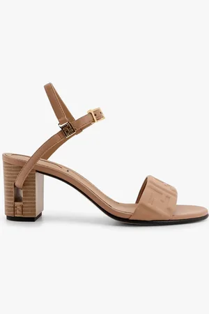 Fendi Sandali delfina in pelle con motivo ff - - gender_Woman